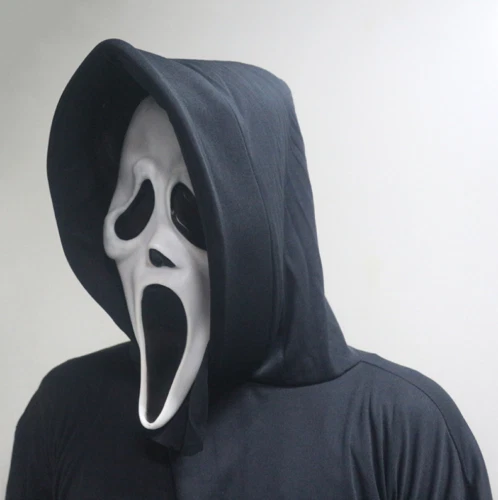 Scream Skeleton Adults Halloween Mask Gown Costume Ghost Party Props - Image 4 of 4