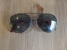 EUC Aviator Rose Gold Color with Gray Blue Lenses Sunglasses Little Girl Toddler