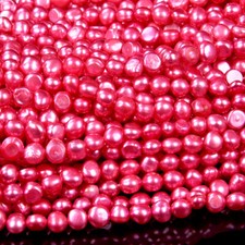 Freshwater Pink Pearl Gemstone Potato Nugget 5-7MM Loose Beads S28