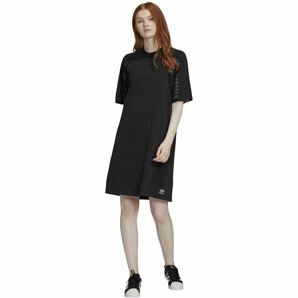 FM1742] Womens Adidas Originals Lace Tee Dress | eBay
