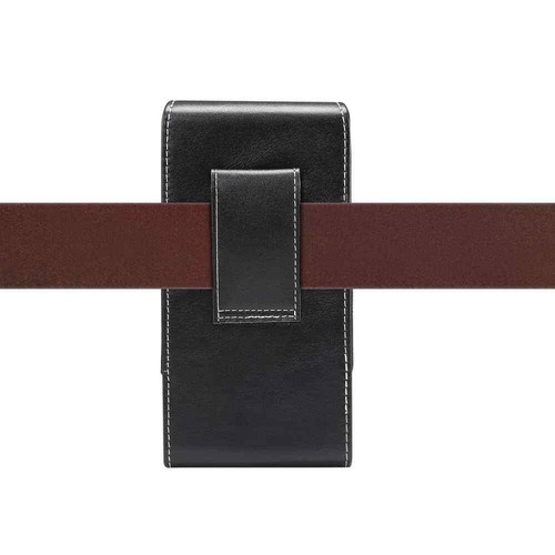for alcatel Flash (2017) Vertical Leather Holster with Belt Loop - Picture 3 of 6