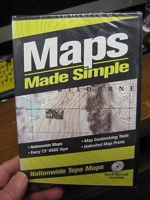 Nationwide Topographic Topo Maps / Maps Made Simple / Internet Access Required