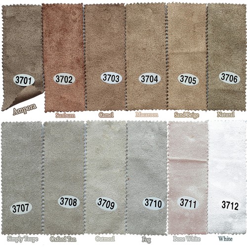 HEAVY JACKET GRADE FAUX SUEDE LEATHER LIKE FABRIC CLOTH CAR UPHOLSTERY SOFA 60"W - Picture 15 of 552