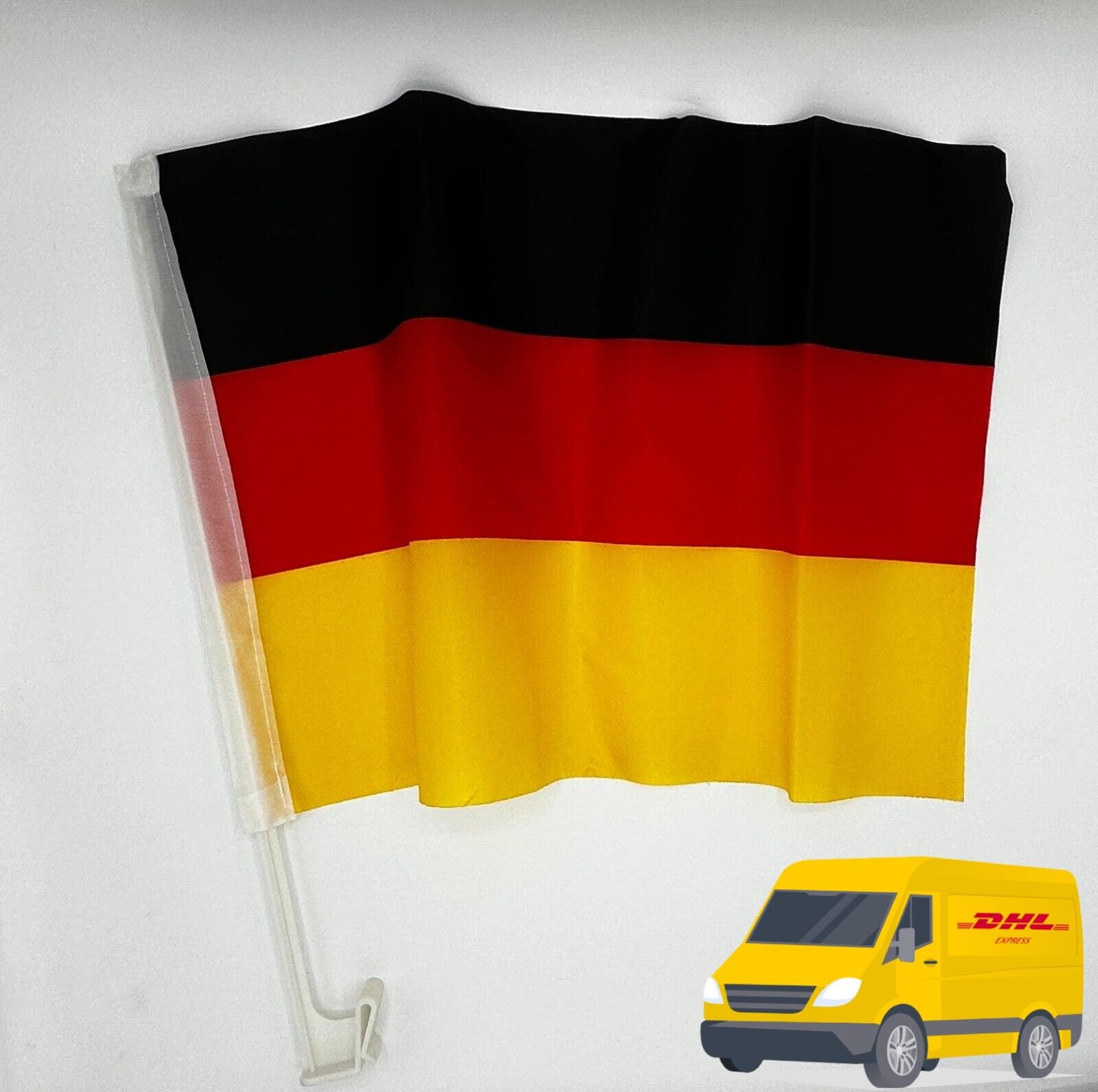 4-20x Deutschland Autofahne Autoflagge Fanartikel WM EM 2024 Universal Auto
