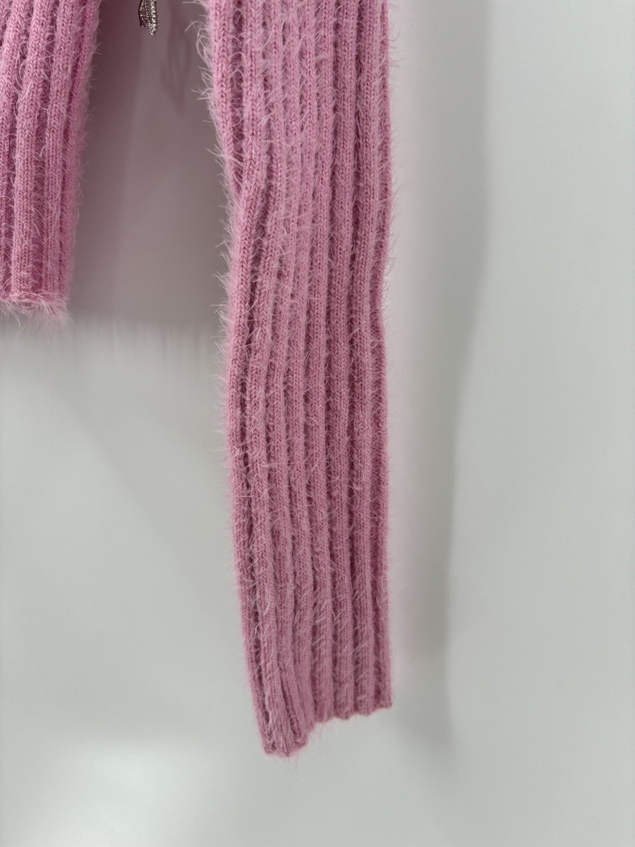 ぷーちゃん Forever 21 x Baby Phat Cardigan Sweater Womens Medium Pink Y2K