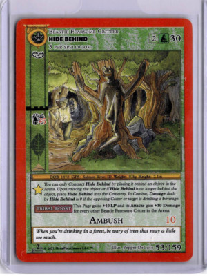 #53/159 - HIDE BEHIND - REGULAR - CRYPTID NATION 2ND ED - METAZOO - ENGLISCH