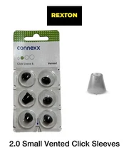 Rexton Small Vented 2.0 Click Sleeves For RIC & Click Fit Models