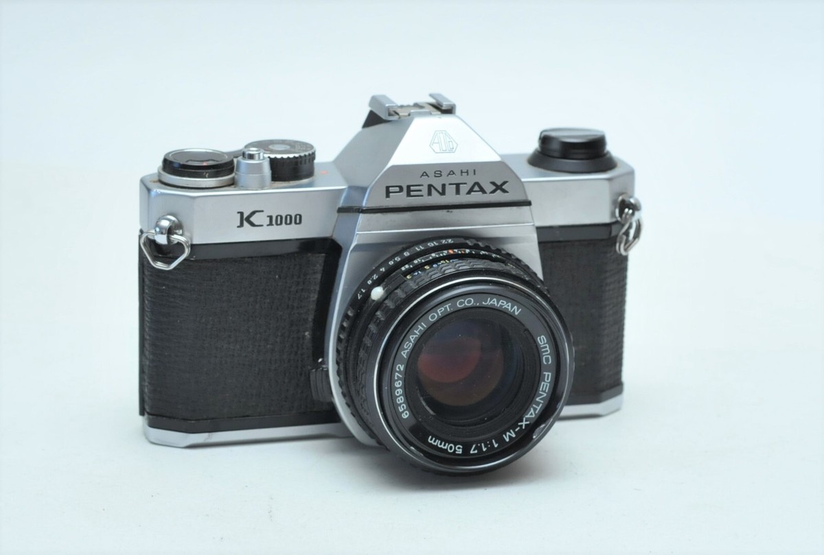 Pentax Asahi K1000 35mm SLR Film Camera W/SMC M 50mm F1.7