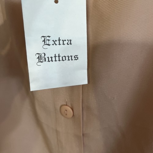 Vintage NWT XL Silhouettes Apricot Orang100% Silk Blouse Button Down Long Sleeve - Picture 6 of 10