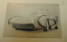 D1449 Postcard Arcade Card Car Craft Magazine Ex-Sonic 1957 Corvette futuristic