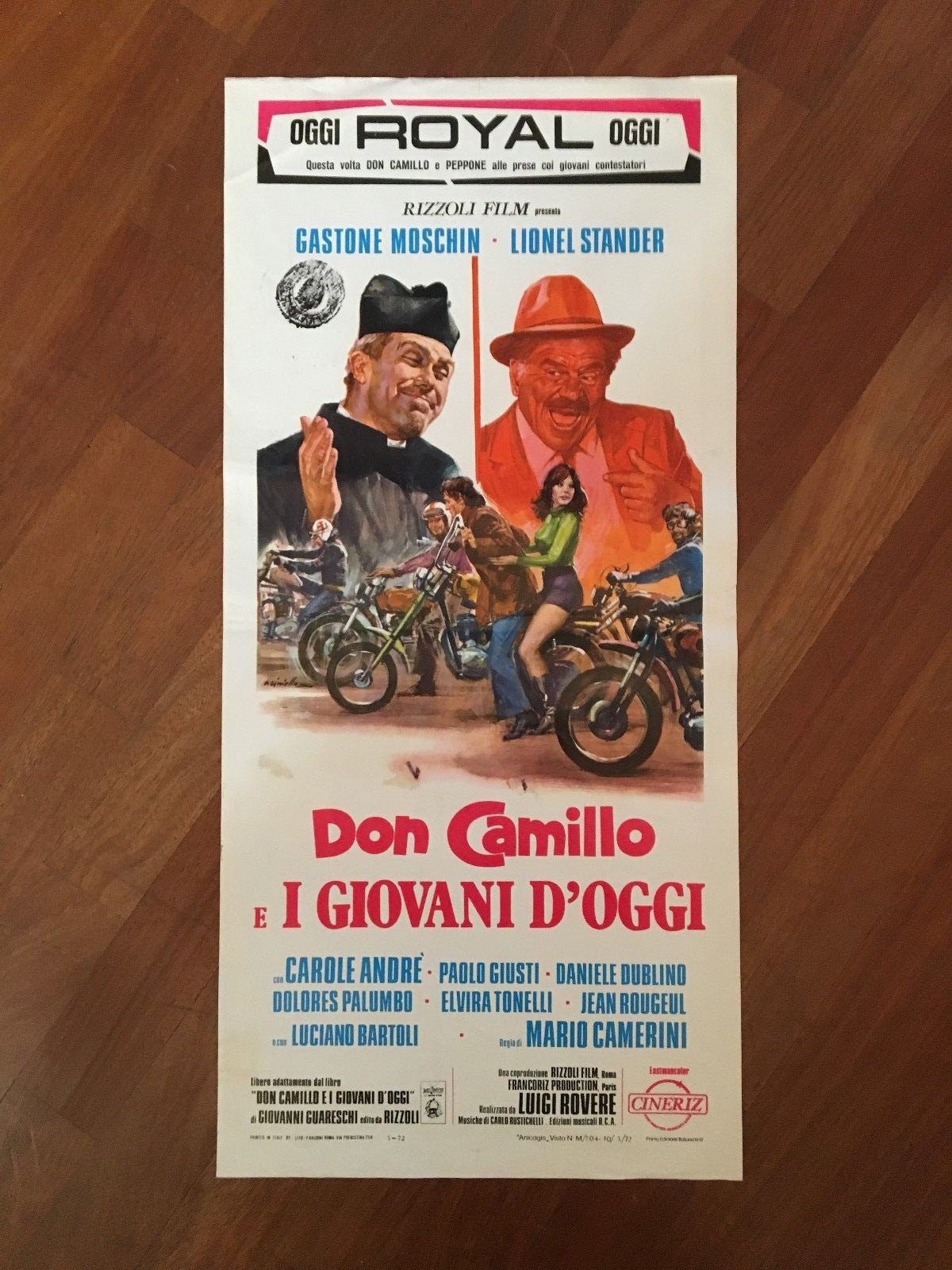 Locandina originale film Don Camillo e i giovani d'oggi (1972) - Regia di Mario Camerini