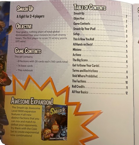 Smash Up Board Game Card Game Original Base Game Paul Peterson Fun 100% Complete - Picture 4 of 5