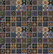20 pcs CERAMIC TILE 6X6 assorted patterns han...