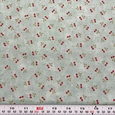 Anticipation by Sandy Gervais for Moda Cherries Blue Cotton by the HALF YARD