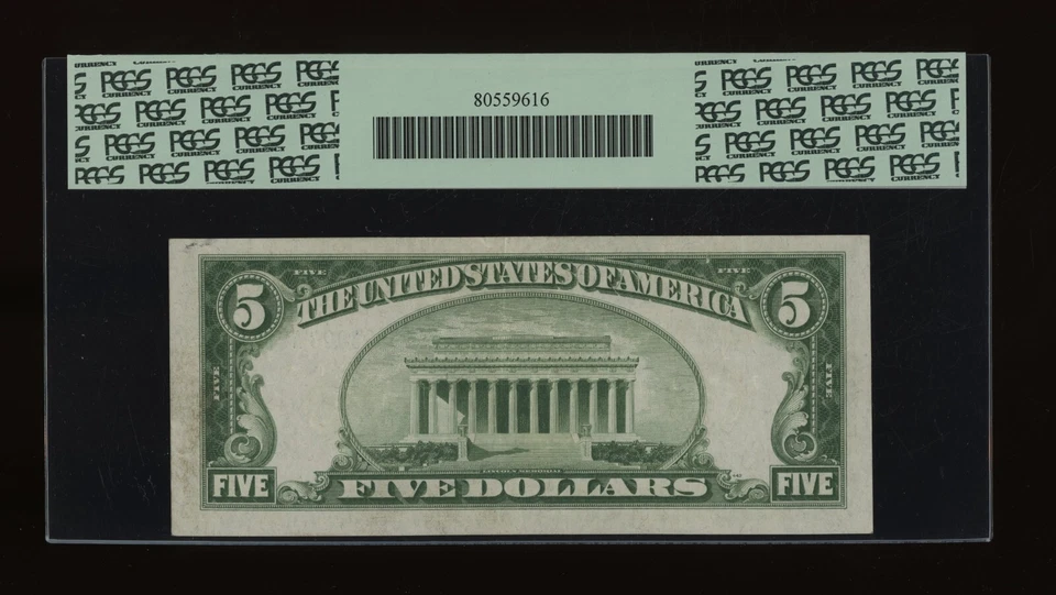 DBR 1934 $5 LGS FRN Minneapolis Fr. 1955-Ilgs PCGS XF-40 Serial I01538003A - Image 2 of 2