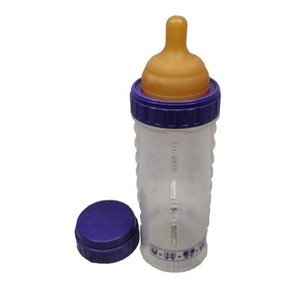 Playtex Round Top Fast Nipple Nurser Drop In Baby Bottle Infant 8 oz Purple Vtg