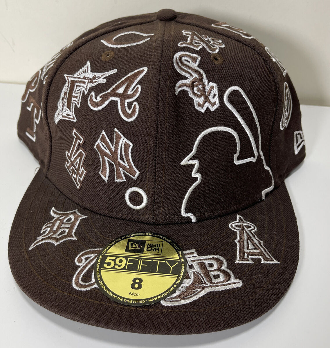 New Era 59Fifty MLB All Over Team Logos Fitted Hat