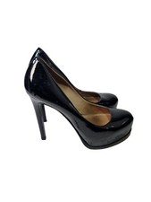 Pour la Victoire Black Patent Leather Irina Heels Size UK 5 RRP £206