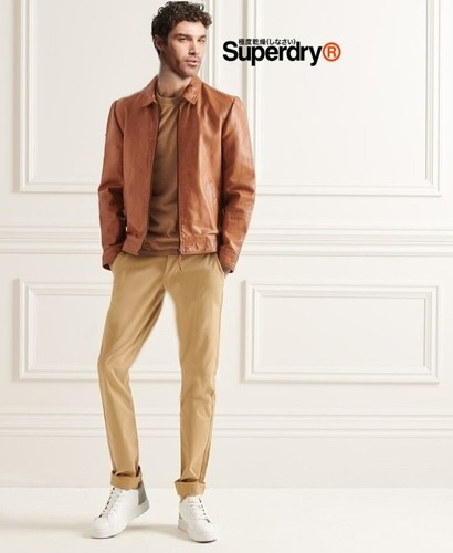 SUPERDRY STUDIO COACH LEDERJACKE / GRÖSSE L