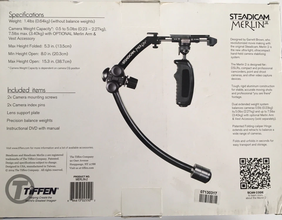 Steadicam Merlin2 Camera Stabilizing System NOT COMPLETE - Image 2 of 4