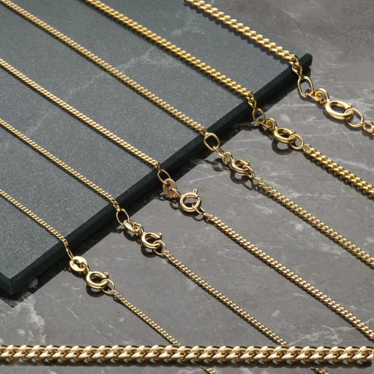 9ct gold 2024 chain 18 inch