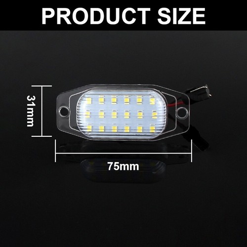 2x White 18-SMD LED License Plate Lights For 1991-1997 Toyota Land Cruiser FJ80 - Bild 5 von 16