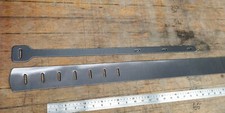 GRAPHITE LEATHER GUITAR STRAP Only 16 Made silver grey