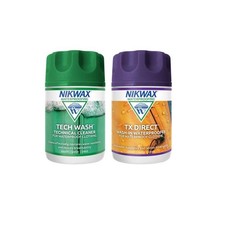 Nikwax TX.Direct Waterproofing Wash-In/Tech Wash 150ml Twin Pack PFC Free 88.87 per litre