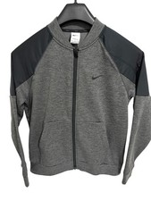 Nike Therma Fit Hooded Full Zip Sweatshirt Jacket Size Medium Pockets Gray