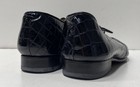  Black Croc Embossed Patent Leather Derby Shoes Men's Size 9 — photo 5