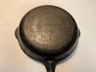GRISWOLD No. 3 Cast Iron Skillet Small Logo Erie, PA Double Spout solid!
