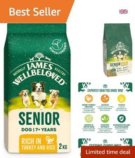 Hypoallergenic Turkey & Rice Dog Food for Seniors, 2 kg - No Common Allergens 6.00 per kilo