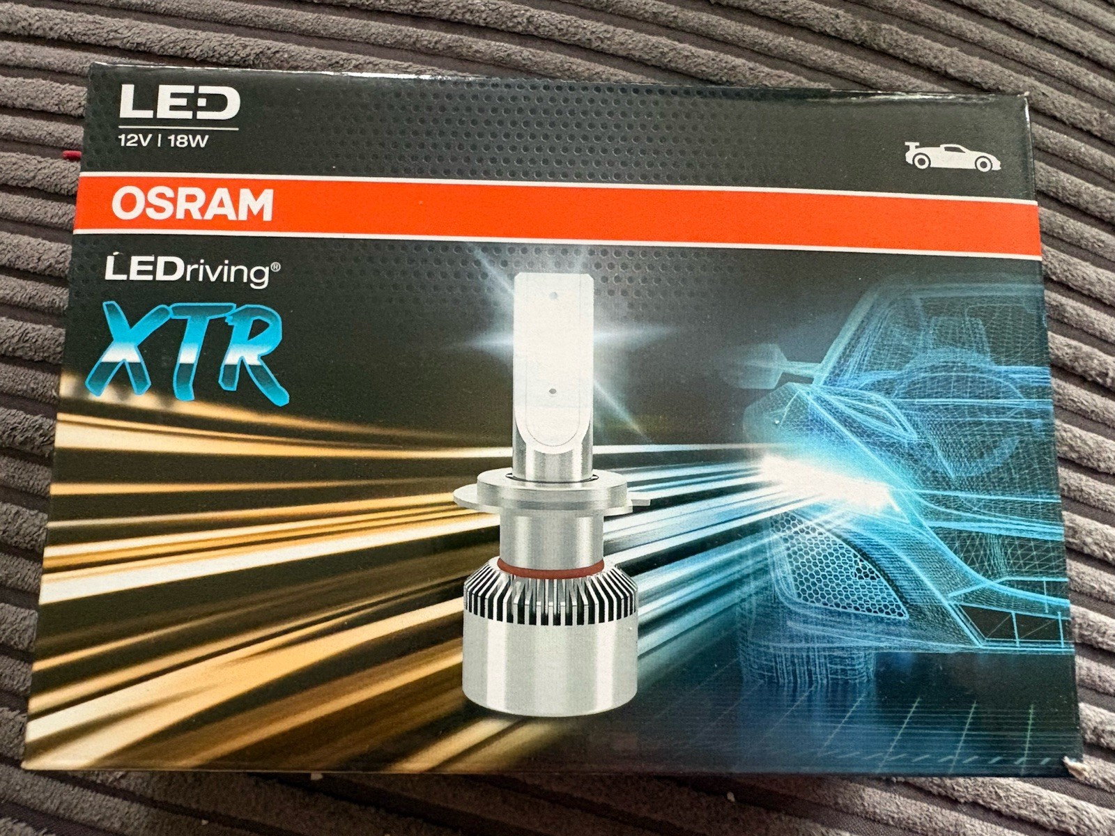 Osram H7 LED XTR 6000K White Headlight Bulbs (x2) h7 18W PX26d 64210DWXTR