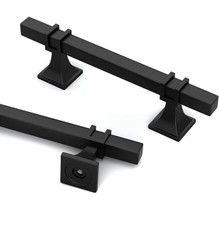 goldenwarm 6 Pack Black Cabinet Handles 3 Inch Kitchen Hardware Handles 1B