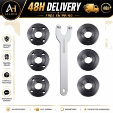 7-Piece Angle Grinder Flange Nut Wrench Kit 5/8-11 Alloy Steel