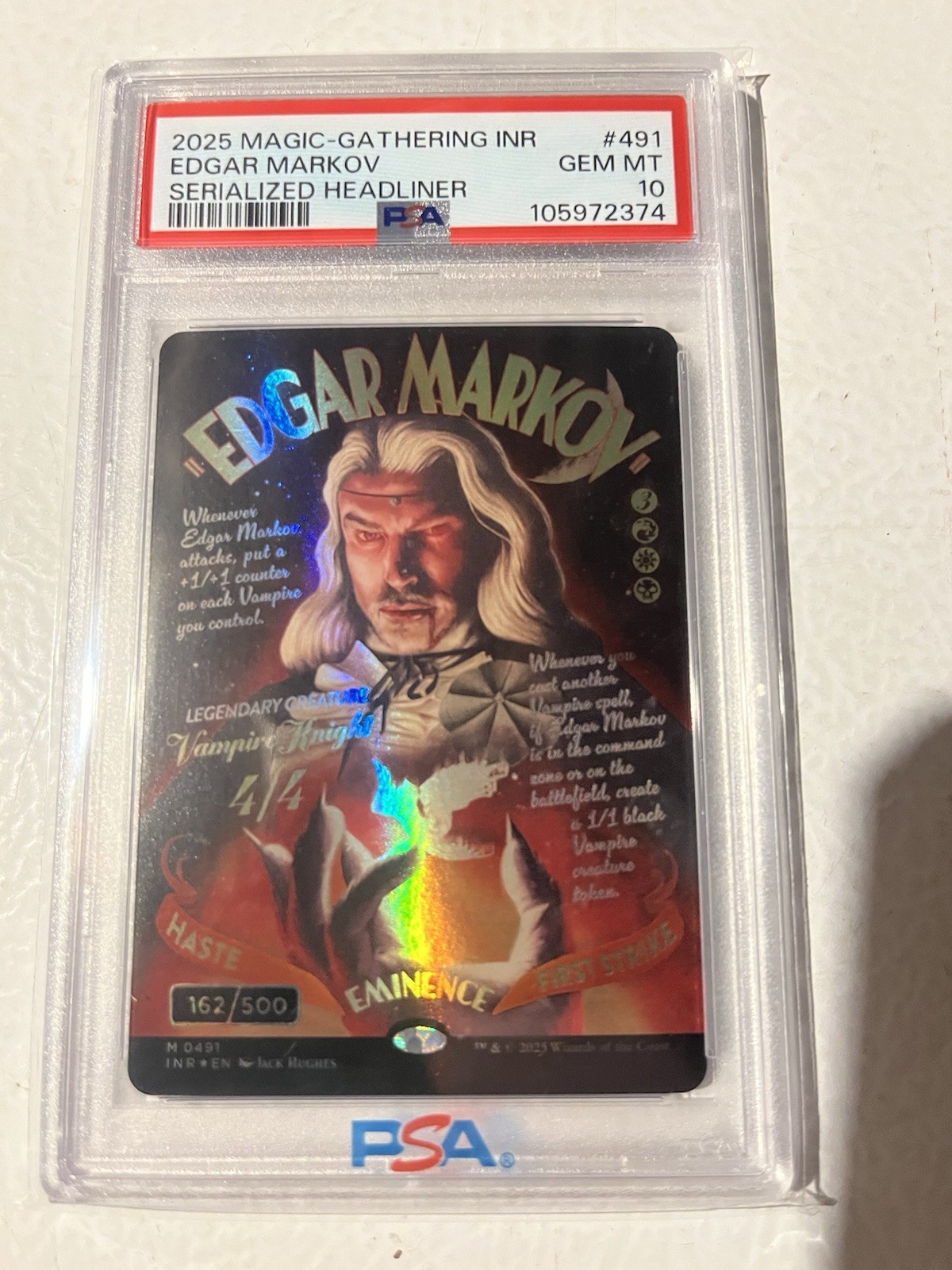 Edgar Markov (Showcase) (Serial Numbered) (Double Rainbow Foil) Innistrad...