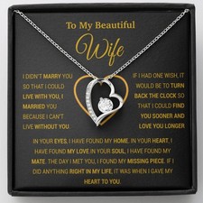 To My Wife Necklace, Gift For Wife, Anniversary Gift For Wife, Necklace For Wife