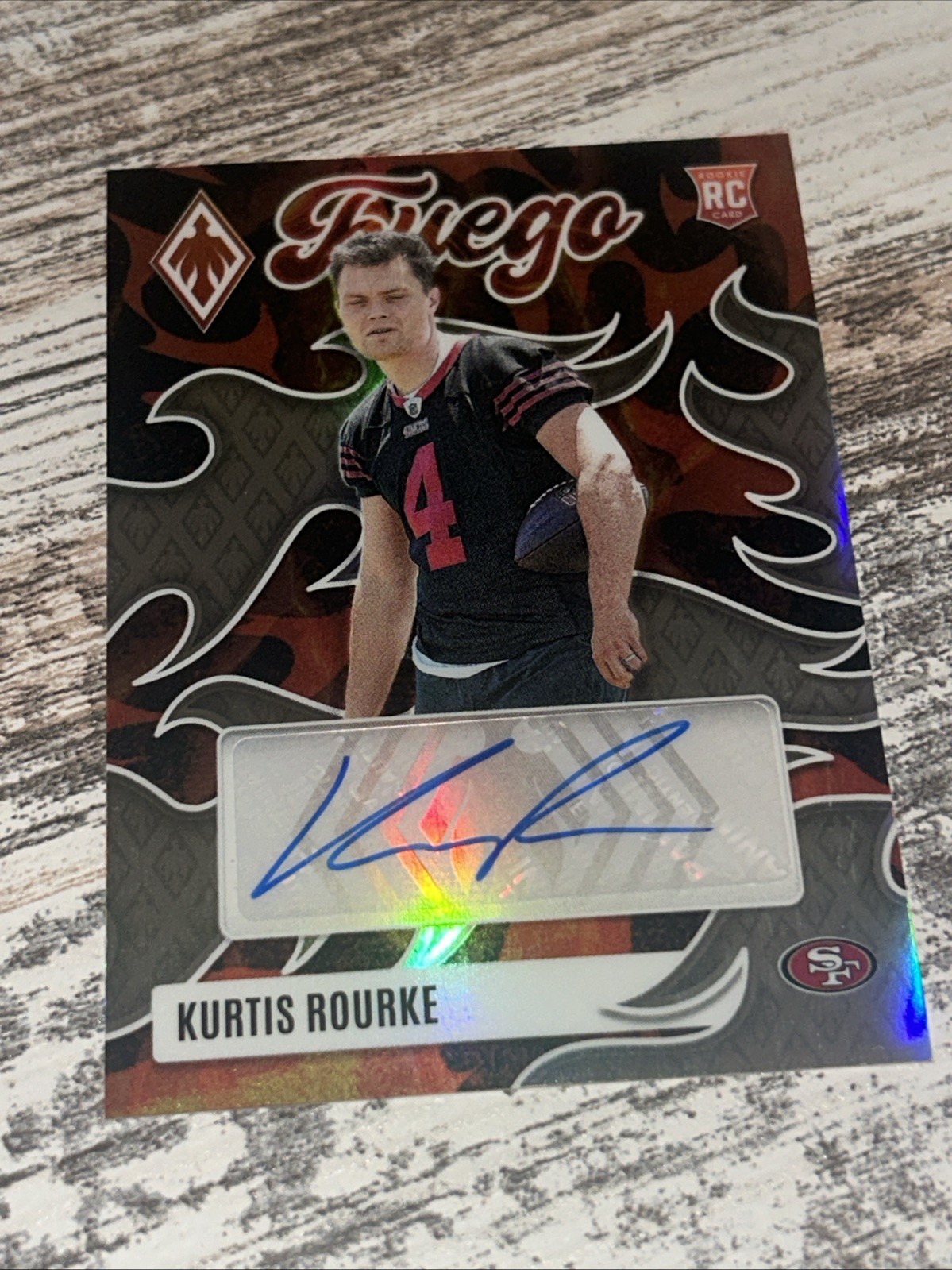 2025 Panini Phoenix - Fuego Signatures Kurtis Rourke #FUS-KRE (AU, RC)