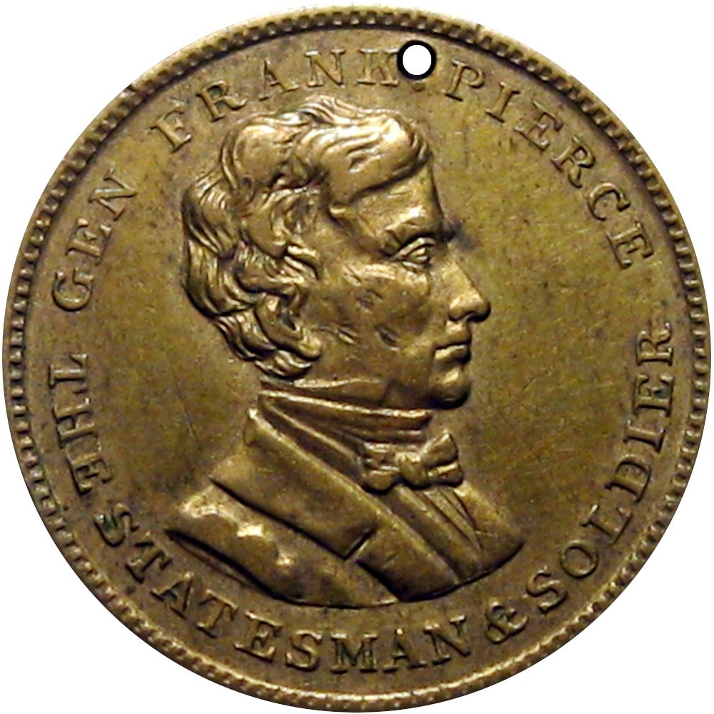 1852 Franklin Pierce Political Campaign Token William King New Hampshire Alabama