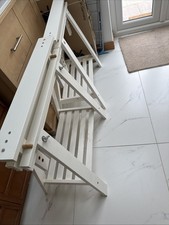 White Computer Desk with Monitor Stand 120cm W x 74cm W