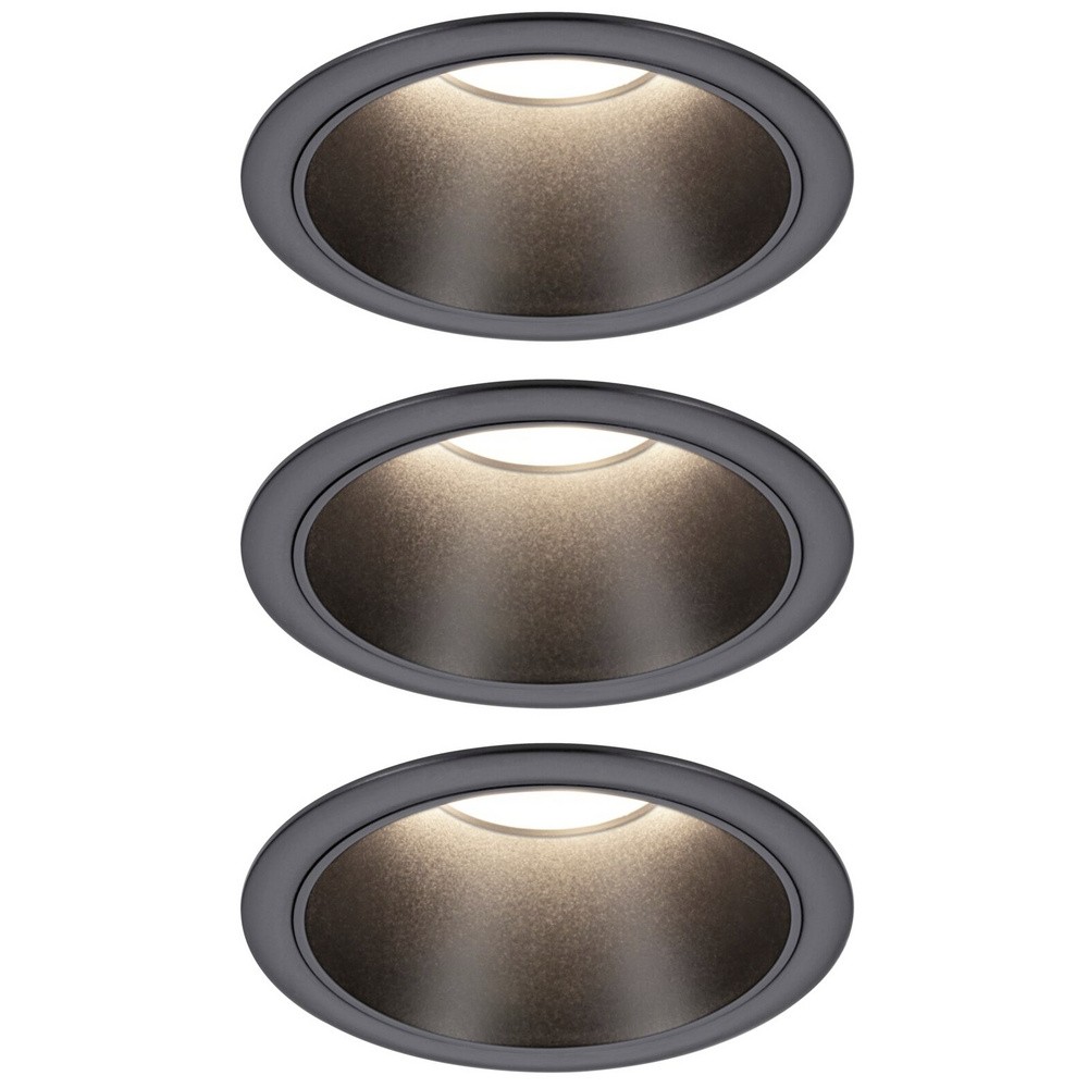 Paulmann 94869 Cole Coin Einbauleuchte LED 6 Вт Schwarz