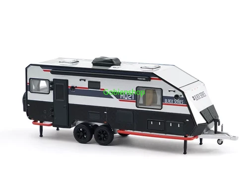 GB XCARTOYS 1:64 Black Series HQ21 Off Road Trailer RV Model Diecast Collect Car