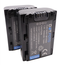 2x NP-FH50 NP-FH40 Battery for Sony Alpha A290 A330 A380 A390 HX1 HX100 HX200
