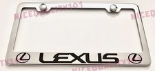 Lexus F Sport Stainless Steel Chrome Finished License Plate Frame Rust Free