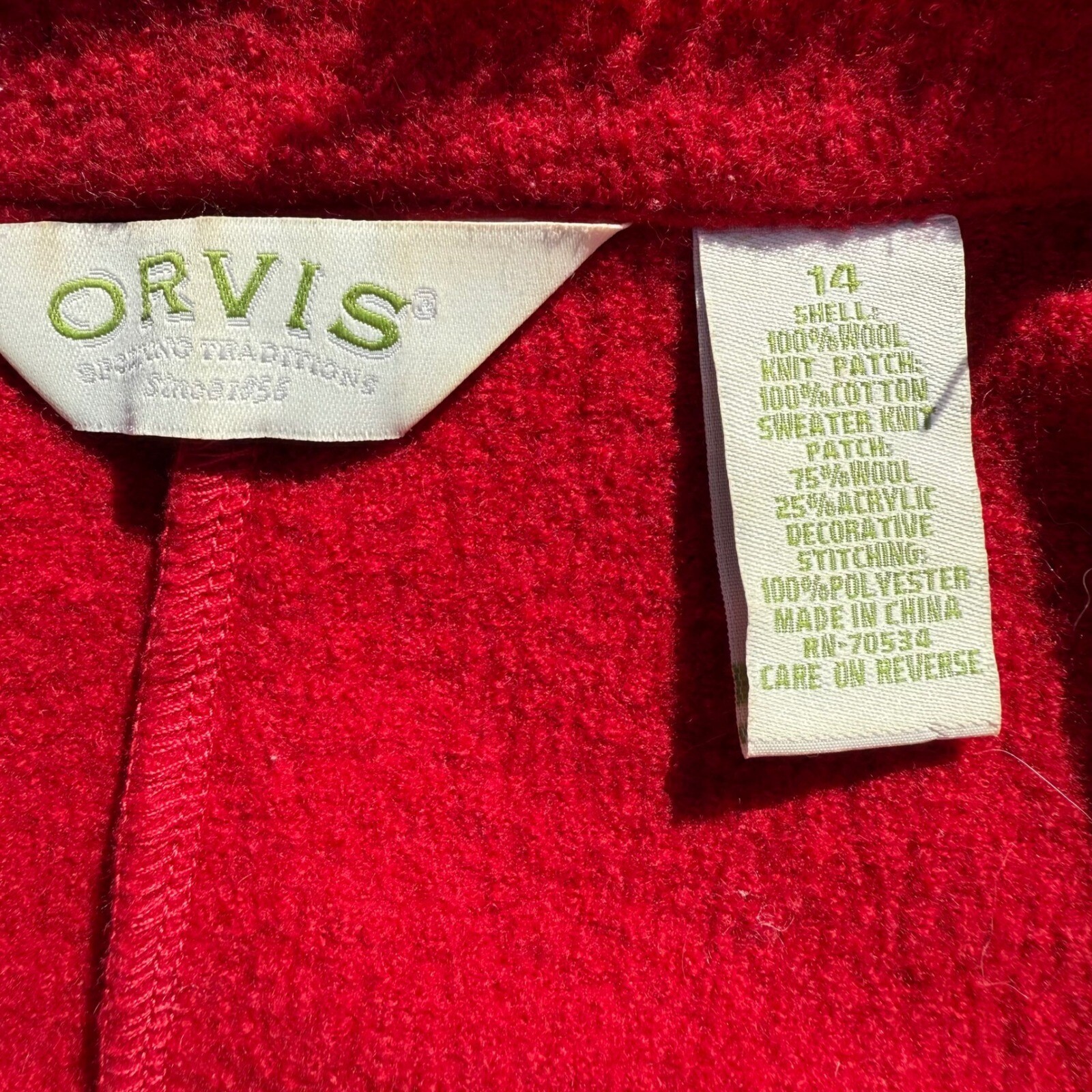 Orvis Wool Patchwork Blazer Jacket Unique Design … - image 9