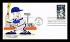 Dr Jim Stamps Babe Ruth First Day Cover 1983 Sturgill Hand Made Add On Cachet
