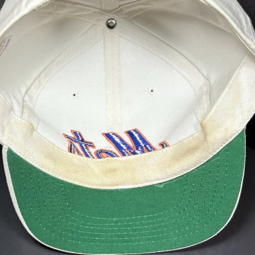 Cappello snapback vintage anni 90 New York Mets bianco berretto Annco MLB made in Korea - Foto 7 di 8