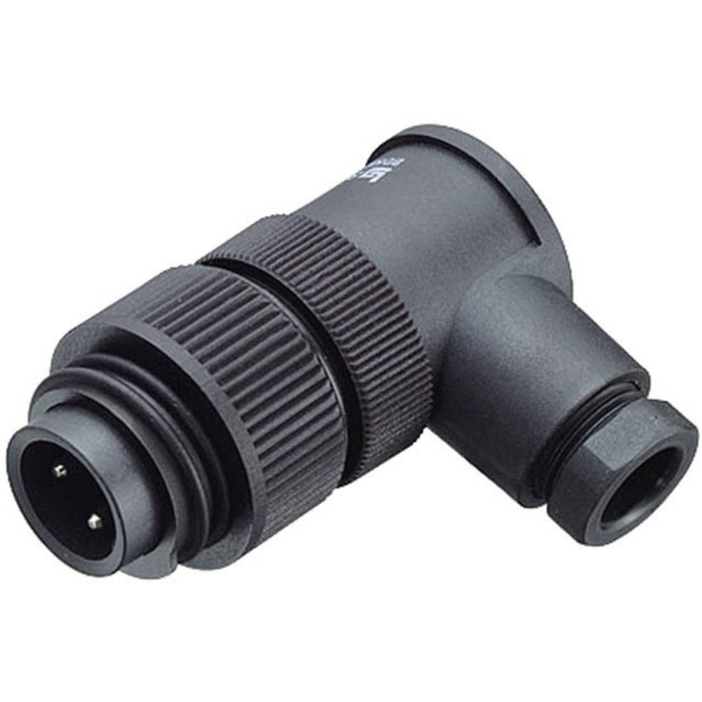 Cosse cylindrique coudée Binder 99-4225-70-07 mâle-mâle pour gain de place