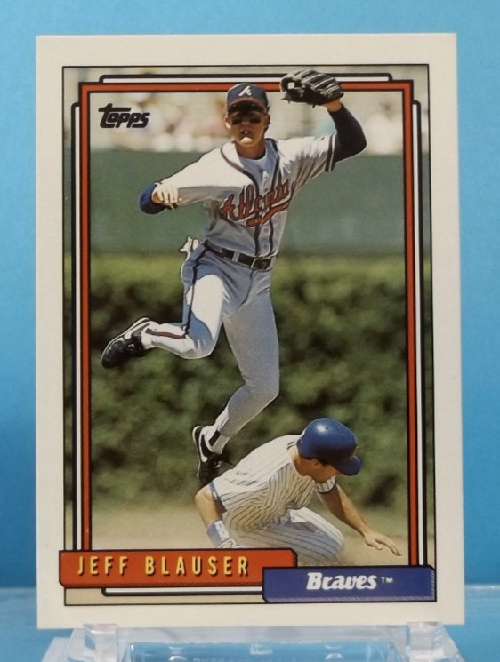 1992 Topps #199 - Jeff Blauser - Atlanta Braves - Near Mint
