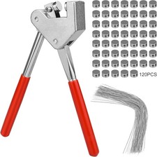 Plombenzange Set 170mm inkl. 120 Plombendrahtstücke (20cm) und 120 Plomben